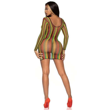 Mini Abito in Rete Rasta Leg Avenue - Seduzione Femminile Elegante